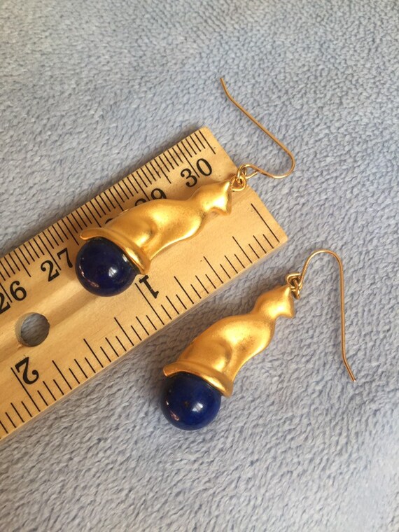 ヴィンテージゴールド　ハンドメイドイヤリング　クレオパトラ ヴィンテージゴールド ハンドメイドイヤリング クレオパトラ