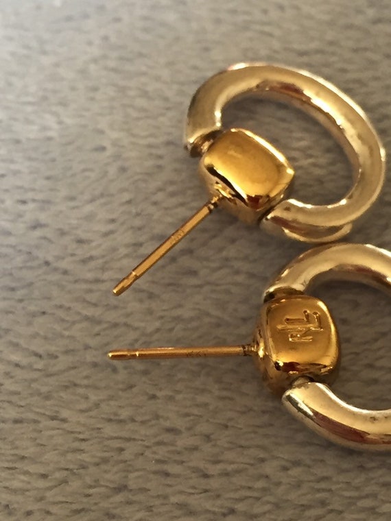 Vintage Ralph Lauren earrings Equestrian tiny doo… - image 6