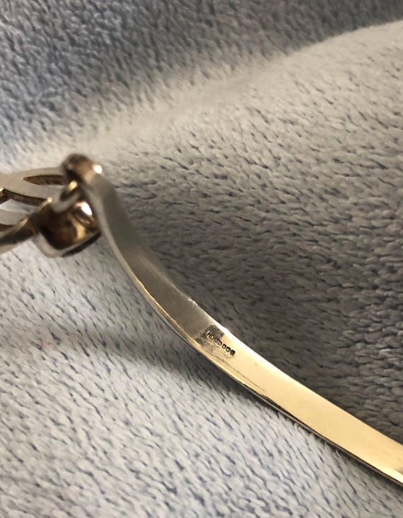 Deco Ivy Amethyst Solid Sterling Wrap Cuff Bangle… - image 9