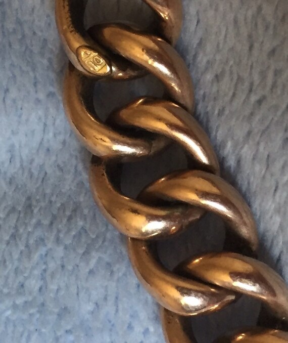 Victorian Rose Gold Heart Padlock Charm bracelet … - image 7