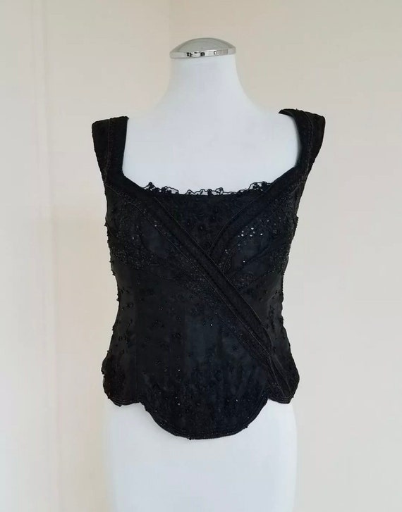 Outstanding Vintage Bellville Sassoon Lorcan Mullany Black Silk