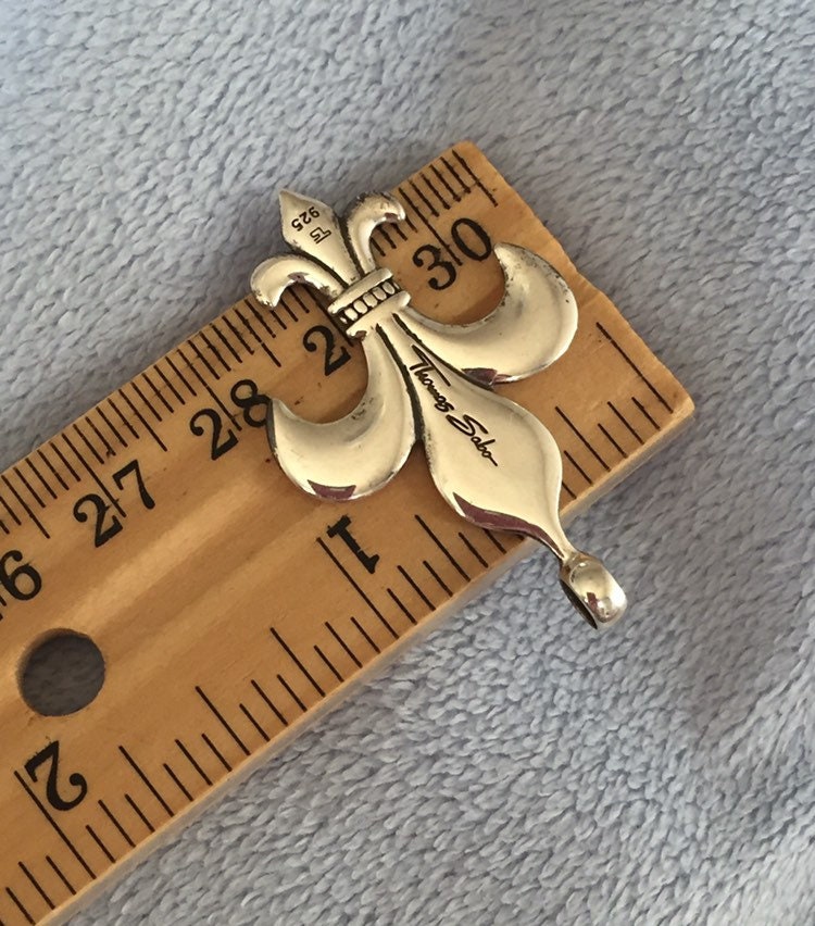 THOMAS SABO ネックレス Fleur-de-lis ケース付き Vintage Early Design Thomas Sabo Sterling Silver Fleur De Lis
