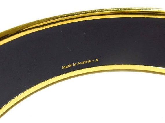 Retired authentic HERMES Enamel Rabbit Bangle Bra… - image 8