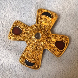 MMA Metropolitan Museum Of BM Co Maltese Cross Gemstones Brooch Pin Pendant