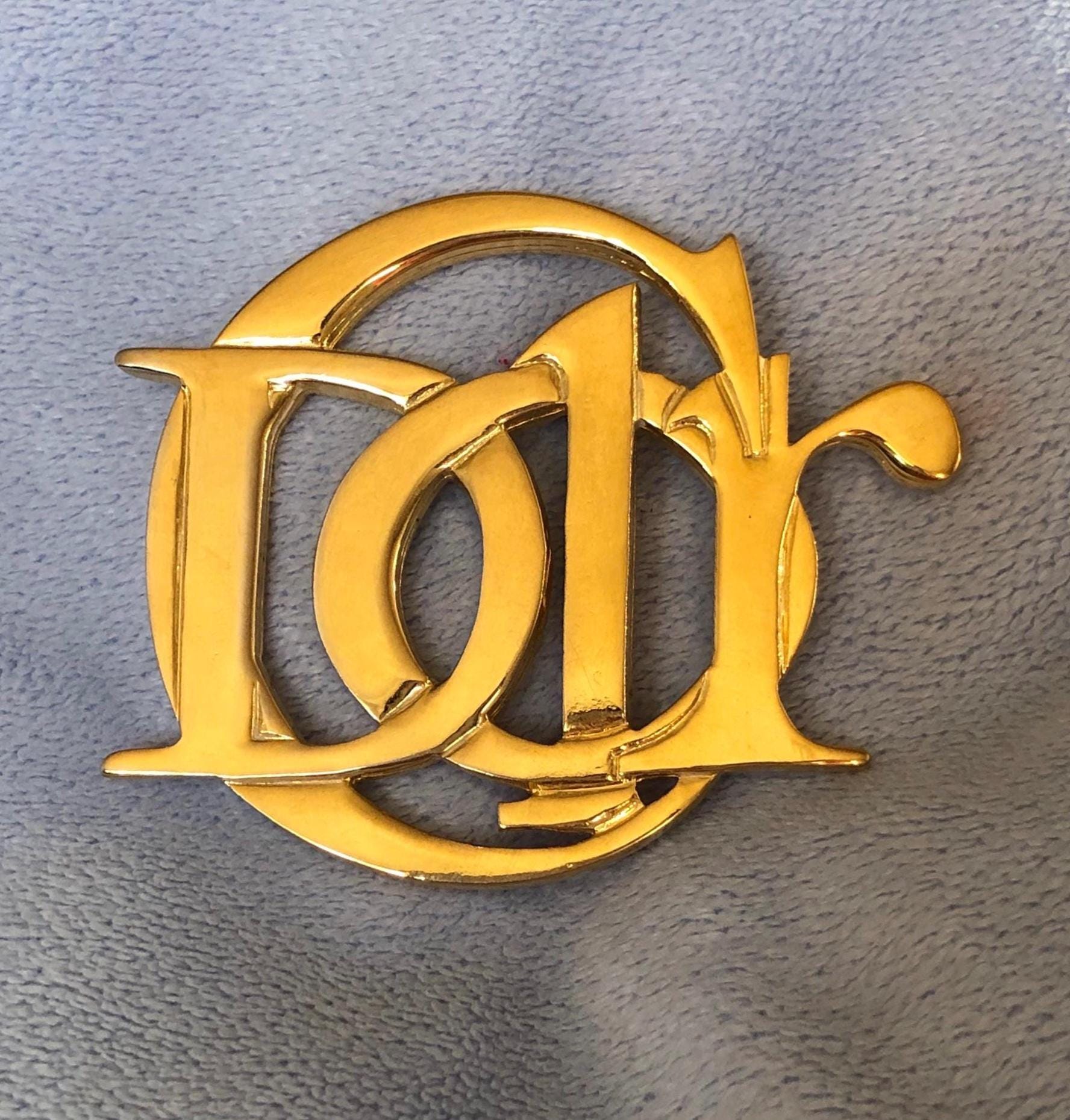 Large Christian Dior Logo Brooch Unisex - Etsy Canada