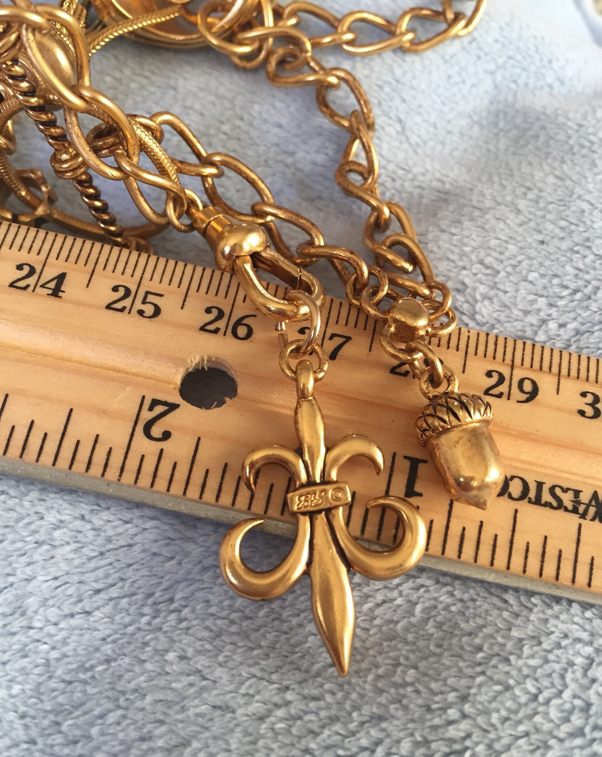 Rare Vintage Ralph Lauren Pocket Watch Fob Chain RLL Rare Vintage Ralph Lauren Pocket Watch Fob Chain RLL