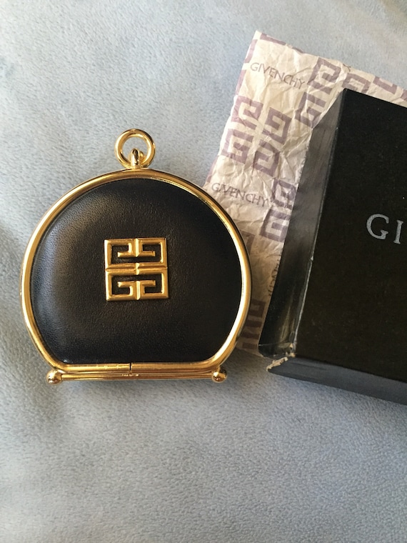 Authentic Vintage Givenchy Navy Leather Coin Purse