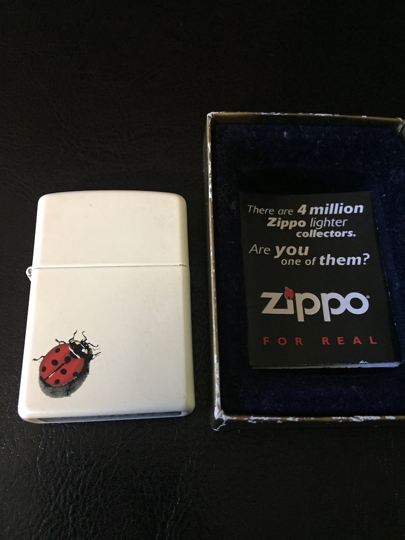 Vintage ZIPPO Lighter G 09 Bradford PA USA W/red Ladybug Etsy