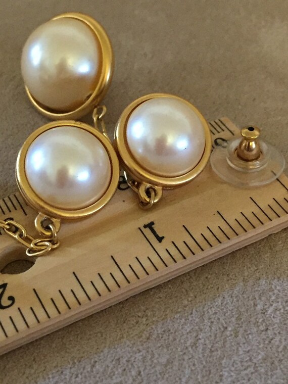 Vintage Monet Chunky Pendulum earrings Twiggy’s s… - image 3