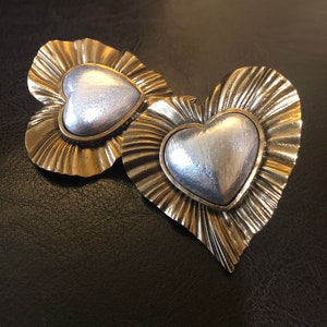 Gorgeous YSL Yves Saint Laurent Heart Earrings SAINT LAURENT image 9