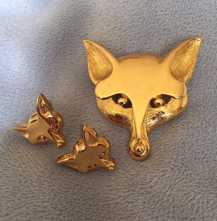 Signed Mimi Di N 1978 Designer Modernist Fox Hunting Geometric Fox