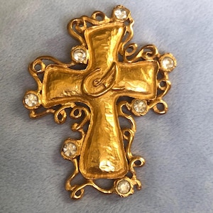 CHRISTIAN LACROIX クロス ペンダントトップ ネックレス Christian Lacroix Cross - Etsy