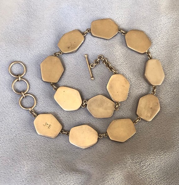 Statement Necklace Handmade Sterling Silver multi… - image 2