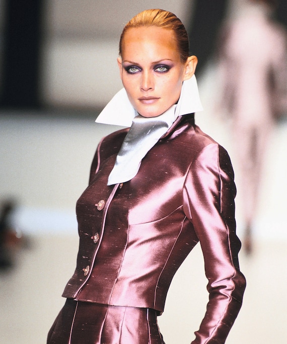 Givenchy Runway Couture matte Gold Toggle Necklac… - image 7