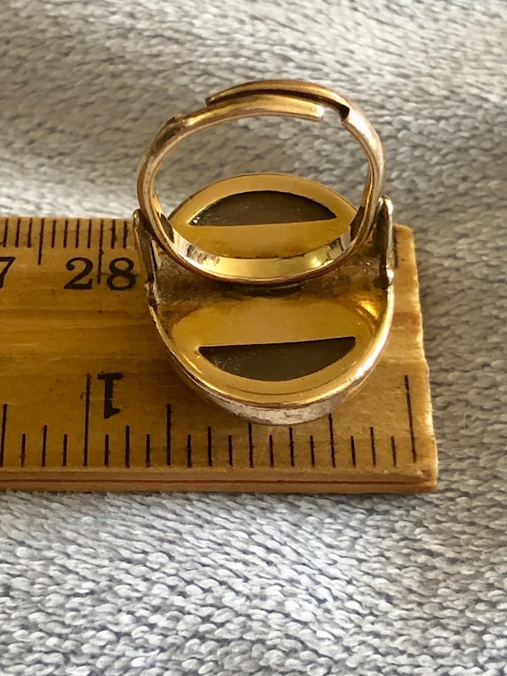 Art Deco Translucent Gray Lavender Chalcedony Car… - image 7