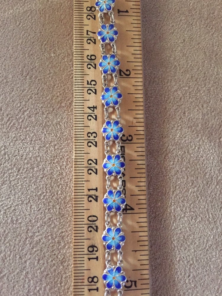 Vintage Forget Me Not Bracelet - Etsy