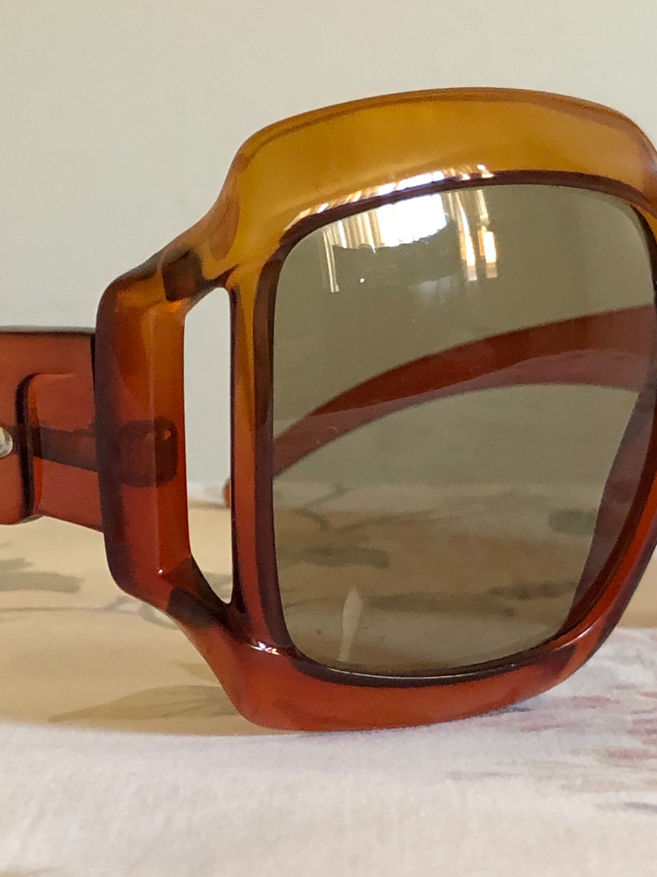 Vintage 1970's Christian Dior D07 Optyl Frame Sunglasses