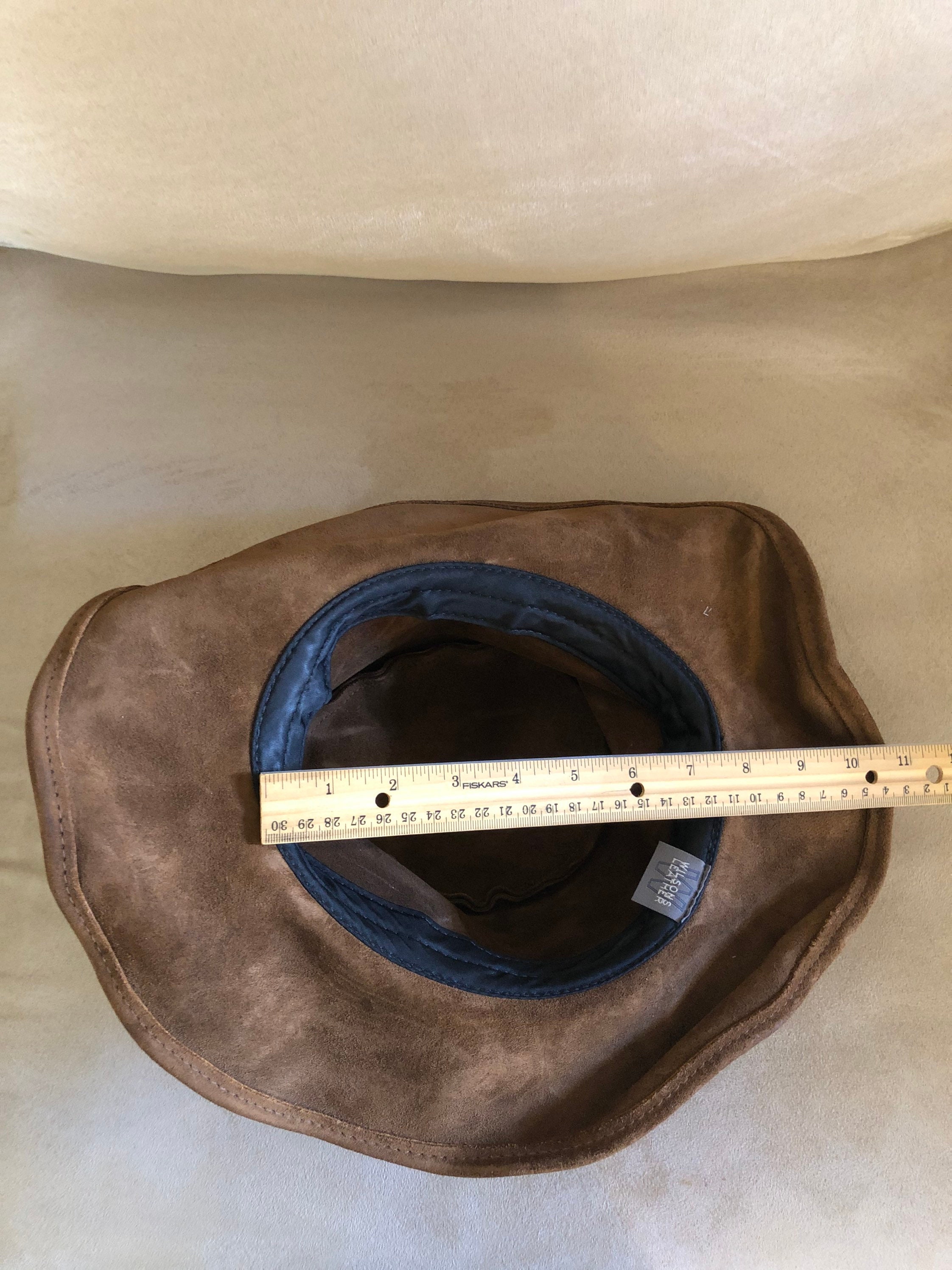 Wilsons leather vintage suede floppy hat 0S Wilsons Leather Hat by Scippis --> Shop Hats, Beanies & Caps  main image 3