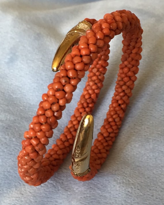 Antique coral bracelet sale