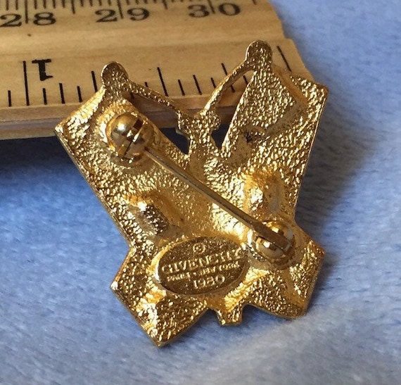 Vintage 1980 GIVENCHY brooch Rare Vintage Givenchy 1980 main image 2