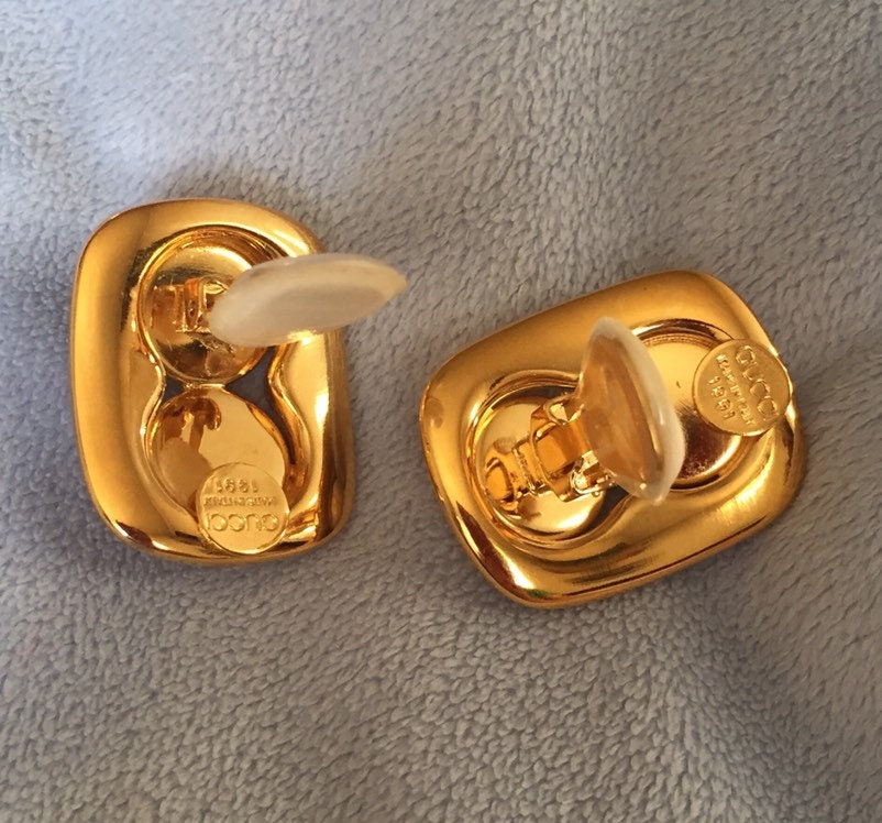 Vintage 1991 Collection Gucci Clip on Double Pearl Gemini - Etsy