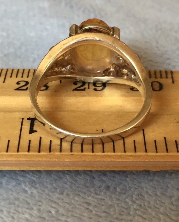 Vintage Sterling Silver Scarab Beetle Ring size 6… - image 8