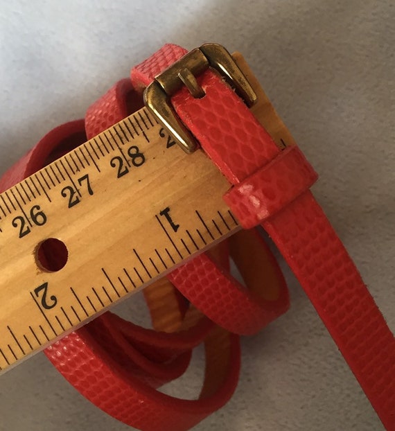 VTG Late 90’s Gap Genuine Leather Red belt Size S… - image 7