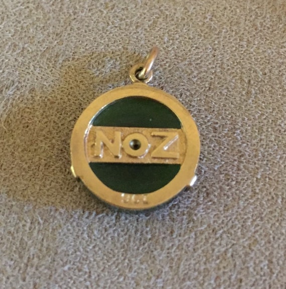 Rare Antique 1910 kiwi Bird Pendent Charm 9ct sol… - image 2