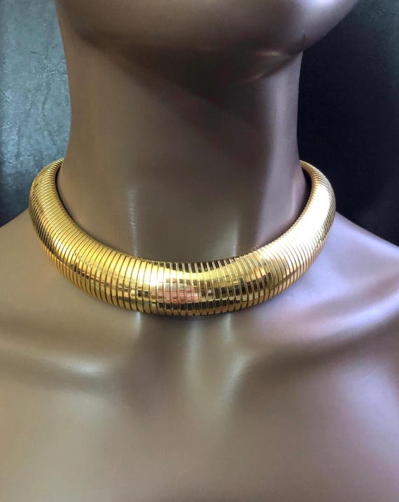 Vintage Christian Dior Omega Necklace Expendable Articulated Etsy Ireland