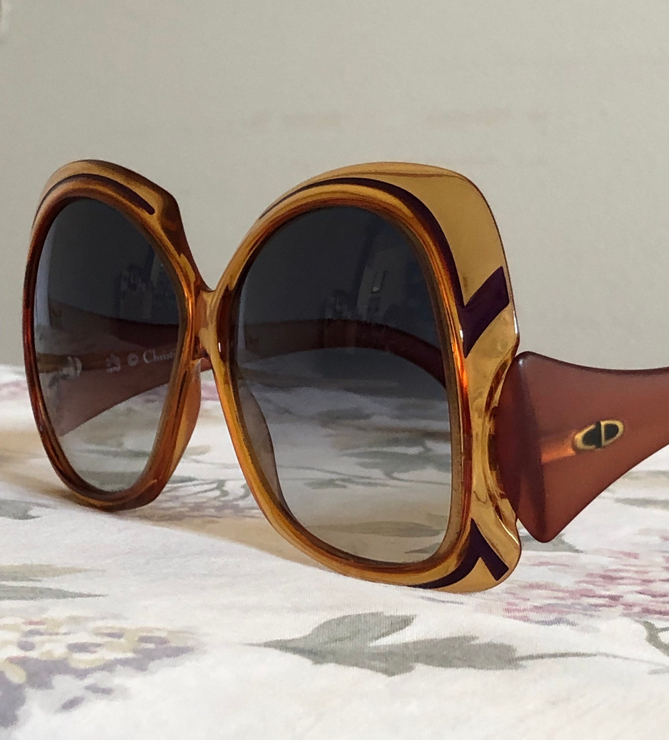 Vintage Christian Dior 2044-80 Optyl Honey Frame Sunglasses Vintage Christian Dior 2044-80 Optyl Honey Frame Sunglasses