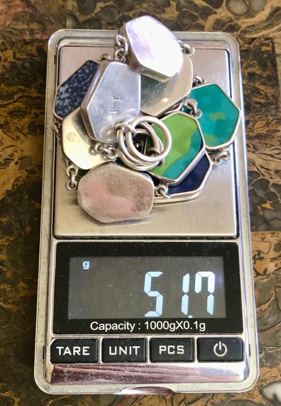 Statement Necklace Handmade Sterling Silver multi… - image 8