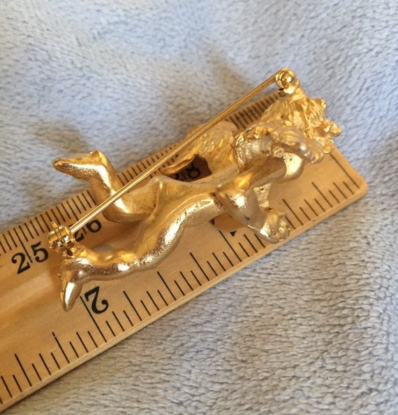 Distressed Matte Gold 3D Cherub Angel Putti Pin L… - image 9