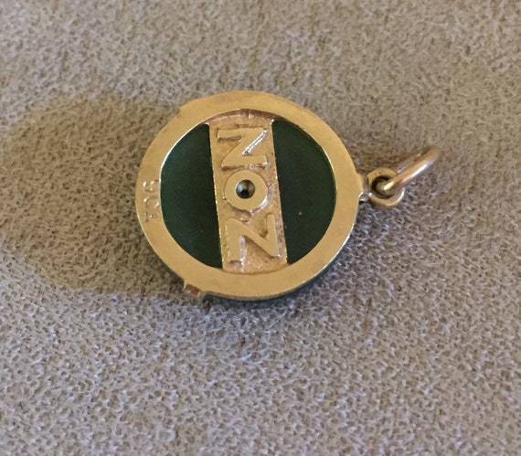 Rare Antique 1910 kiwi Bird Pendent Charm 9ct sol… - image 5