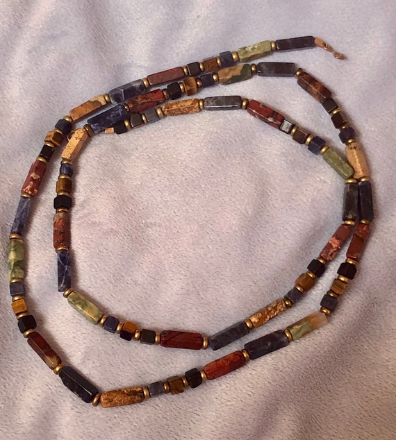 Colorful Multi Carved tiny Squares Rectangles gem… - image 4