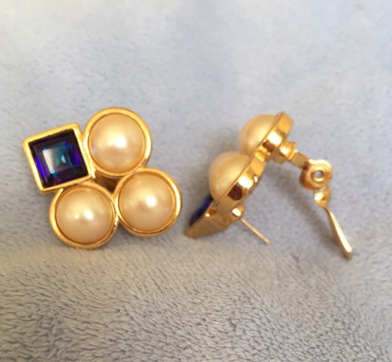 Gorgeous YSL Yves Saint Laurent gripoix Earrings … - image 2