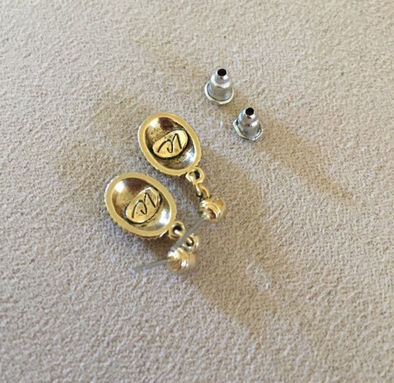 Vintage Liz Claiborne Tiny floral Earrings - image 6