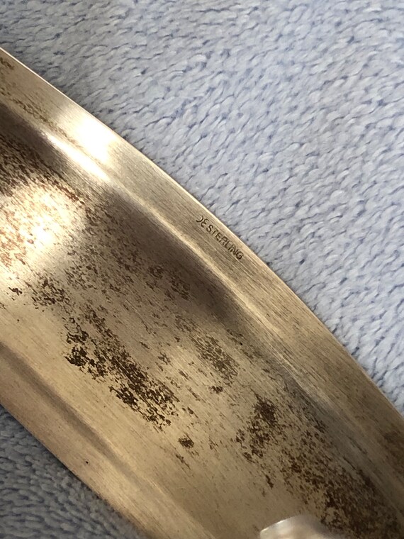 1960 Sterling Silver Plain Solid Cuff Bangle - image 3