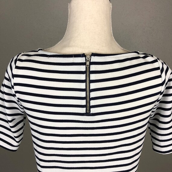 Brigitte Bardot's Style Vintage Zipper Back Stripe