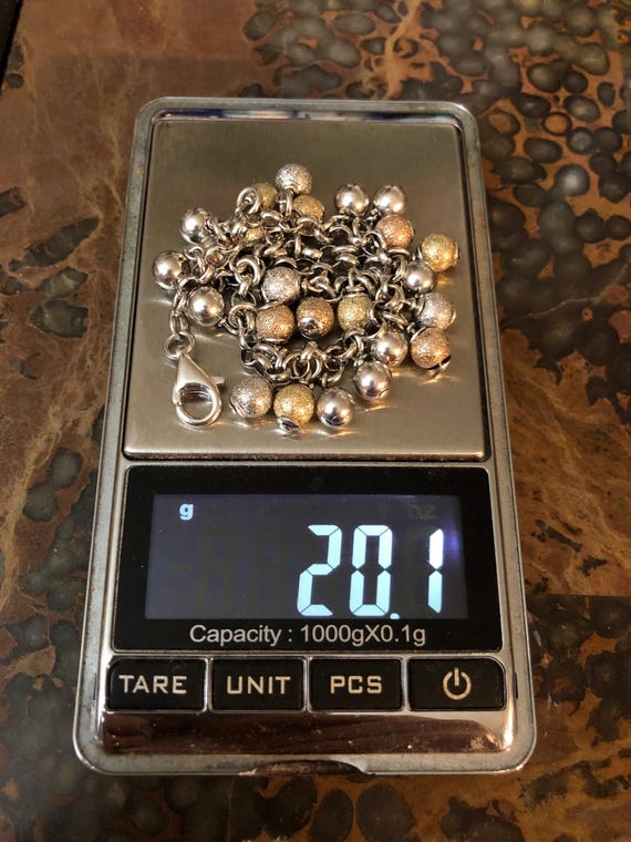 Textured and Solid Sterling Orb Charm Bracelet mu… - image 8