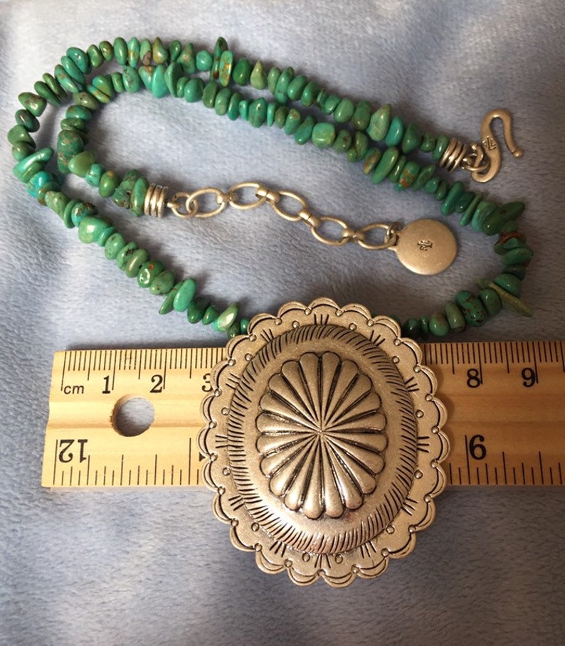 Vintage Ralph Lauren Southwestern manmade Turquoise RLL Necklace image 4