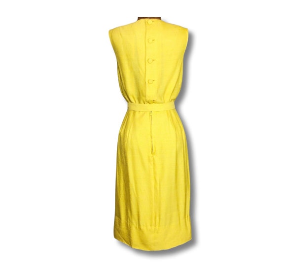 Mad man wiggle Shift Dress 1960s Gay Gibson Yello… - image 3