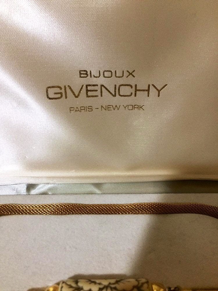 Vintage Bijoux 1976 Givenchy Paris New York Mesh Necklace & - Etsy
