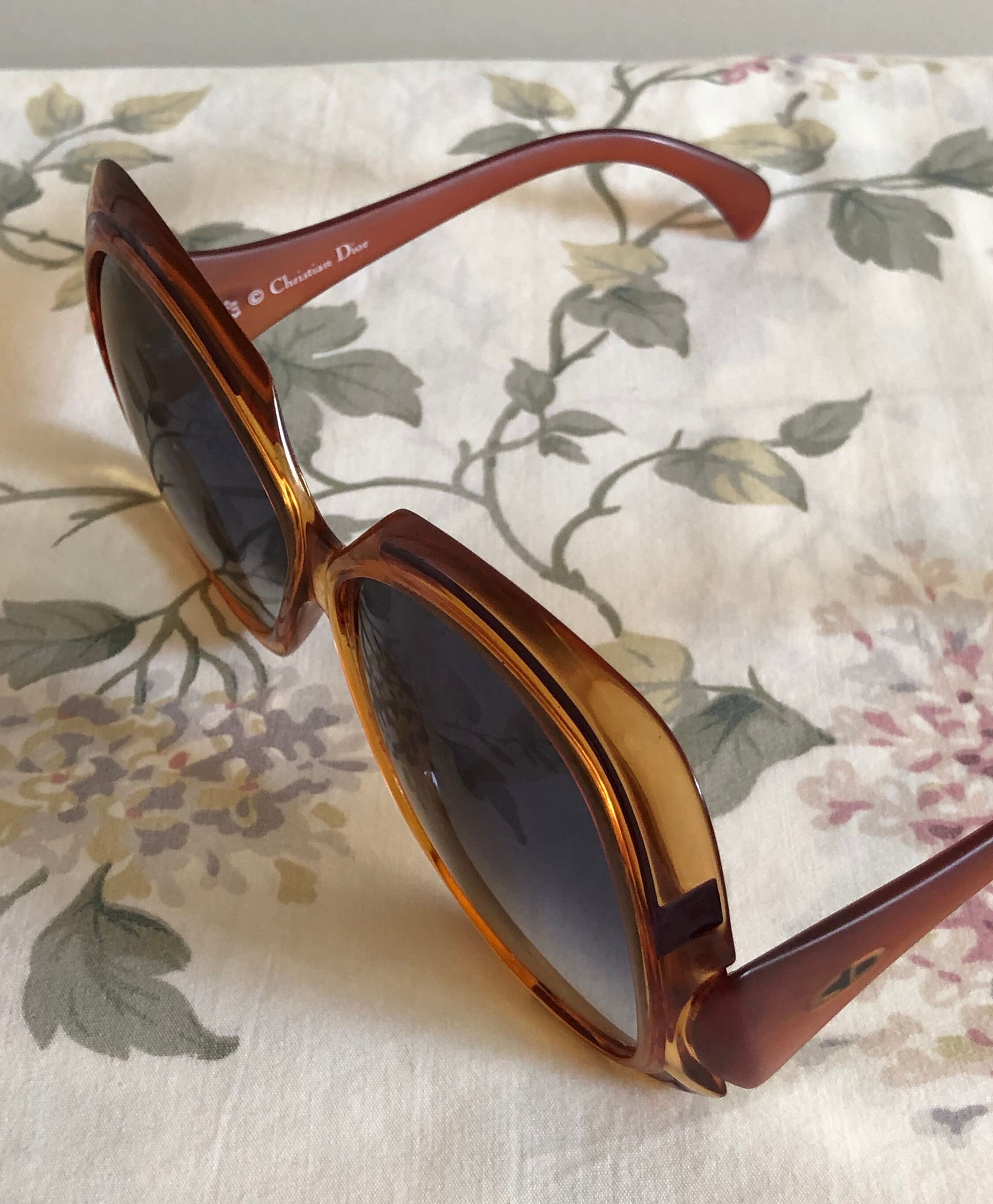 Vintage Christian Dior 2044-80 Optyl Honey Frame Sunglasses Vintage Christian Dior 2044-80 Optyl Honey Frame Sunglasses