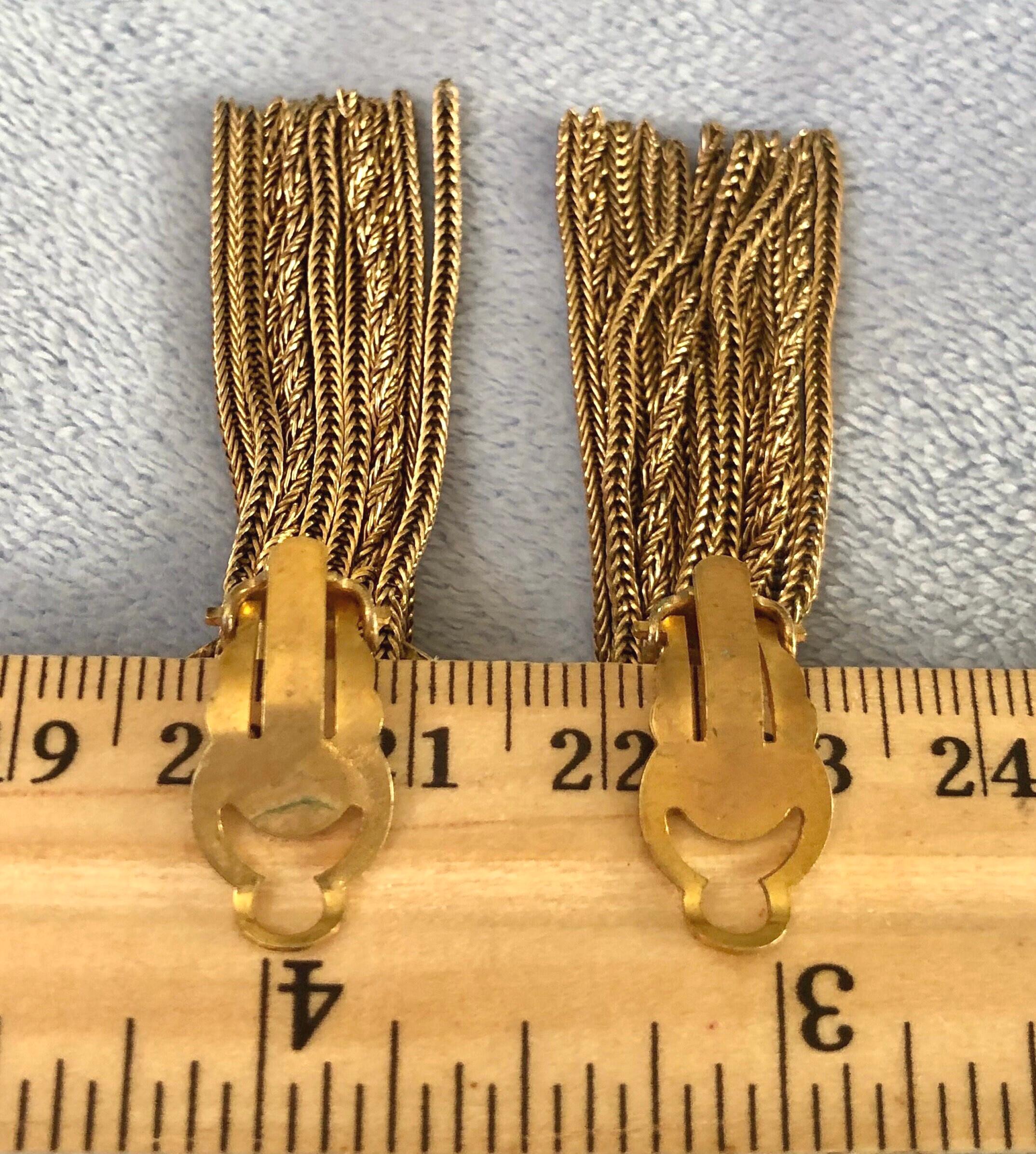 Vintage 1970 French Pierre Lorion Paris Sylvia Karels Earrings 