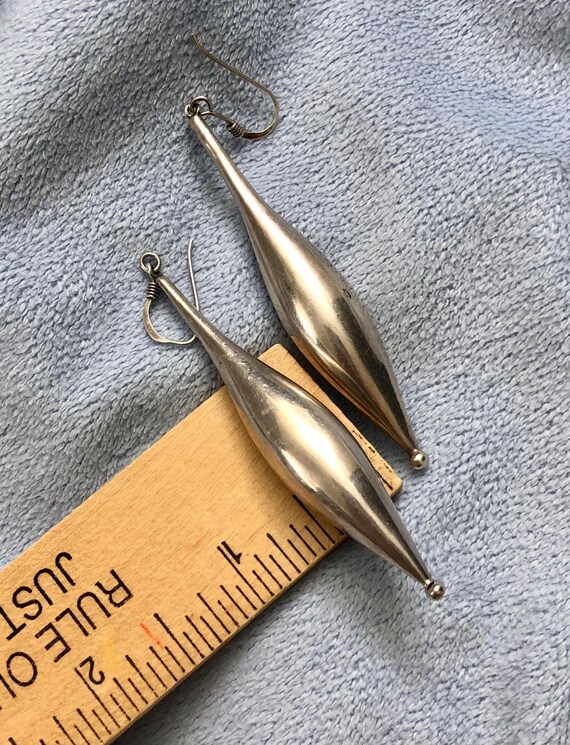 MCM Solid Sterling Whimsical Cone Earrings - image 7