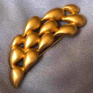 Large Givenchy Matte Gold pin brooch