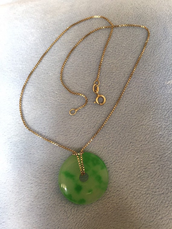 Jade disk pendant best sale