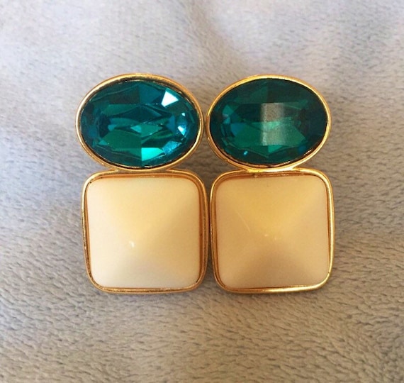 Gorgeous YSL Yves Saint Laurent gripoix Earrings … - image 1