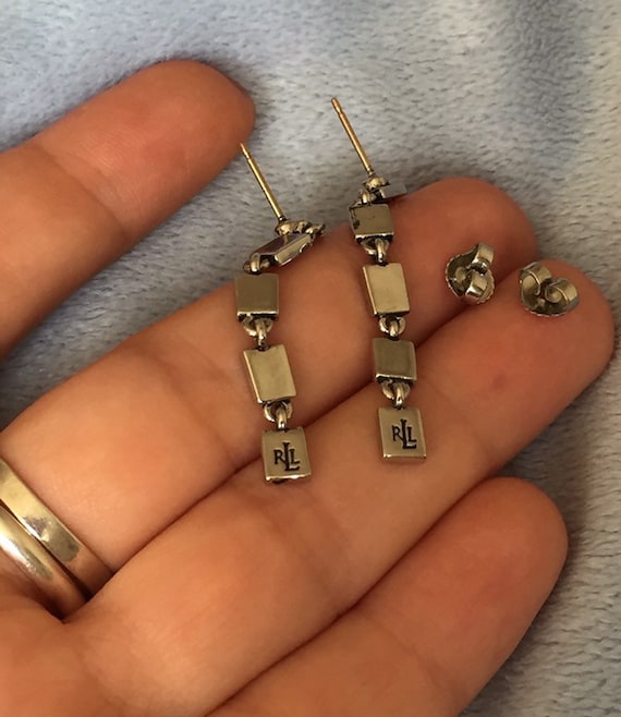 Vintage 14K Post Stud Ralph Lauren RLL Earrings Equestrian Southwestern Etsy