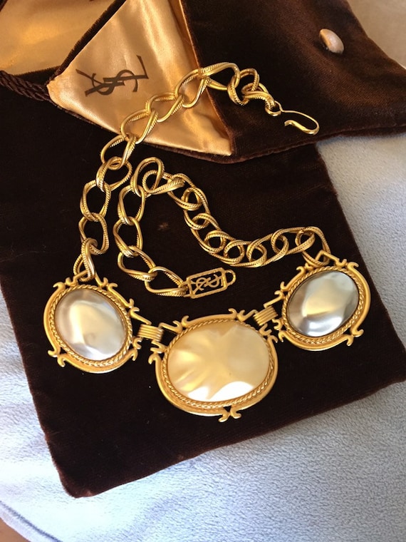 Collana Rare Vintage Yves Saint Laurent Collana YSL Etruscan - Etsy Italia